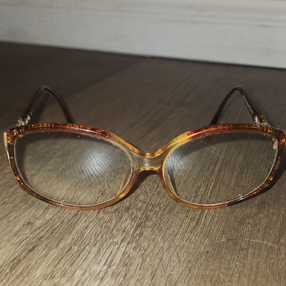 Christian Dior Vintage 2709 10 Sunglasses Frame Champagne Glitter